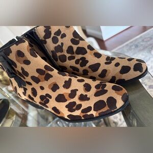 Cole Hann NWOT Calf Hair/Leather Ankle Boots 8 1/2B